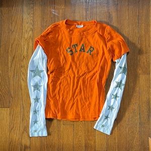 Charlotte Russe grunge 90s layered Tshirt “Star”